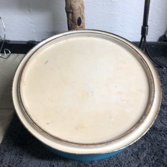 Vintage blue cake cover metal - Picture 2 of 4